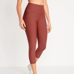 NWT Old Navy High Rise Crop Leggings Mauve